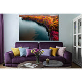 Autumn Lake Boundary Path №SL1492 Ready to Hang Canvas Print