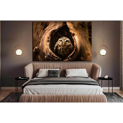 Owl Sitting In The Hollow №SL1513 Ready to Hang Canvas PrintCanvas art arrives ready to hang, with hanging accessories included and no additional framing required. Every canvas print is hand-crafted, made on-demand at our workshop and expertly stretched a