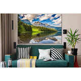 Clouds Over Mountains And Forest №SL1597 Ready to Hang Canvas Print