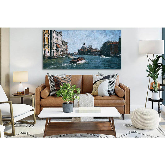 Oil Painting Boat Venice №SL566 Ready to Hang Canvas PrintCanvas art arrives ready to hang, with hanging accessories included and no additional framing required. Every canvas print is hand-crafted, made on-demand at our workshop and expertly stretched aro