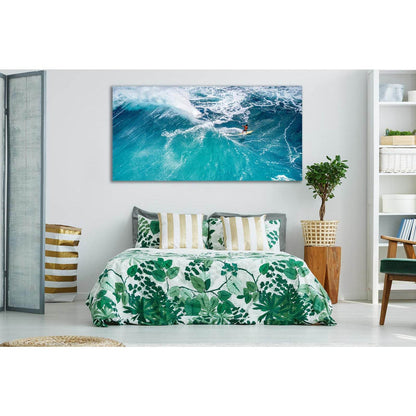 Surfer Riding A Fantastic Wave №SL47 Ready to Hang Canvas PrintCanvas art arrives ready to hang, with hanging accessories included and no additional framing required. Every canvas print is hand-crafted, made on-demand at our workshop and expertly stretche