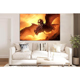 Researcher Flies On The Dragon №SL1240 Ready to Hang Canvas Print