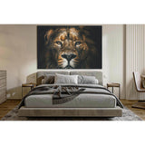 Lion Muzzle Close Up №SL1554 Ready to Hang Canvas Print