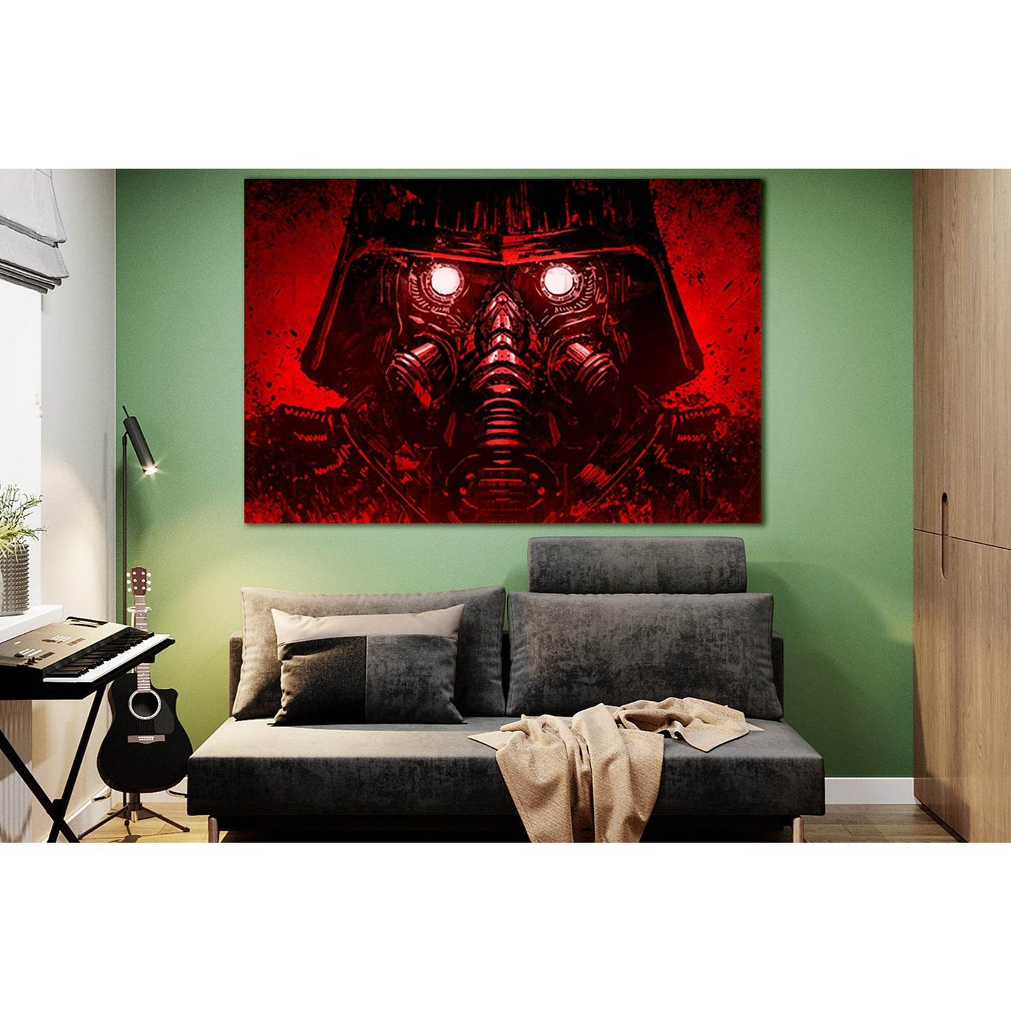Soldier In A High Tech Mask №SL1223 Ready to Hang Canvas PrintCanvas art arrives ready to hang, with hanging accessories included and no additional framing required. Every canvas print is hand-crafted, made on-demand at our workshop and expertly stretched