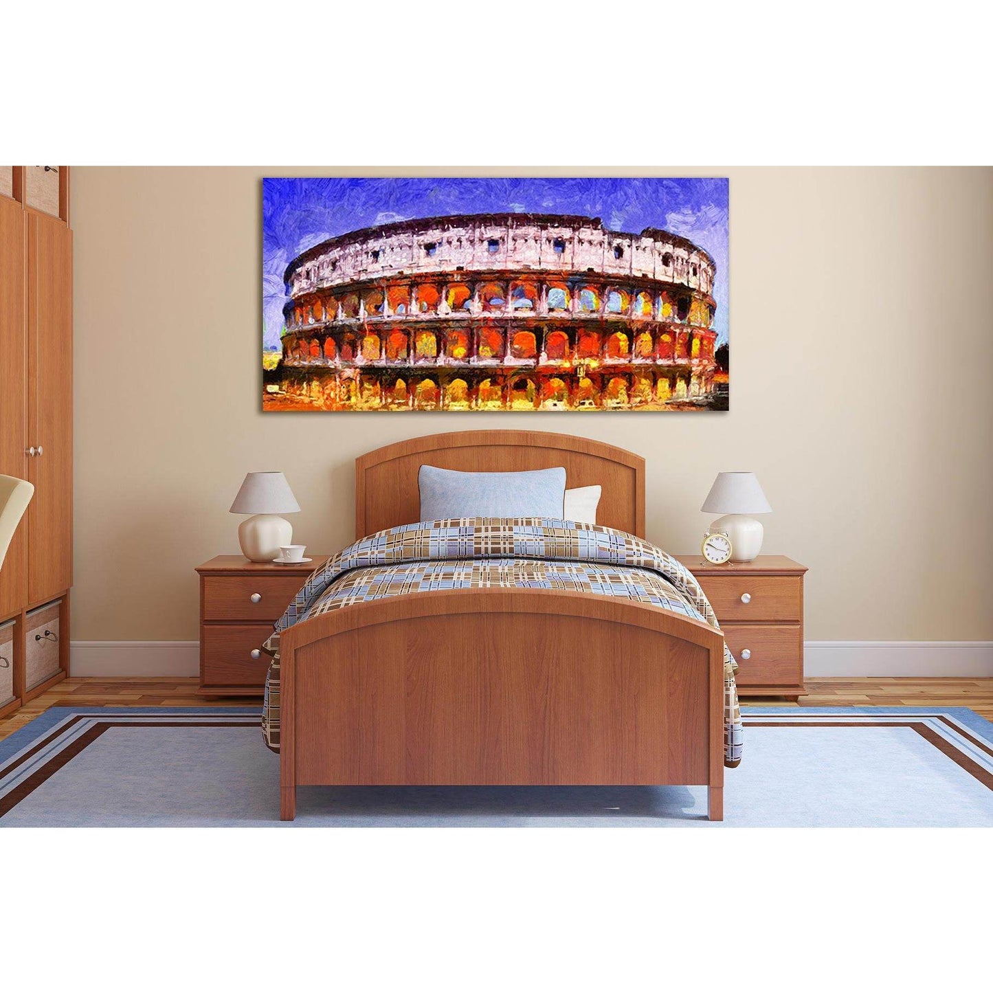 Coliseum In Rome At Night №SL607 Ready to Hang Canvas PrintCanvas art arrives ready to hang, with hanging accessories included and no additional framing required. Every canvas print is hand-crafted, made on-demand at our workshop and expertly stretched ar