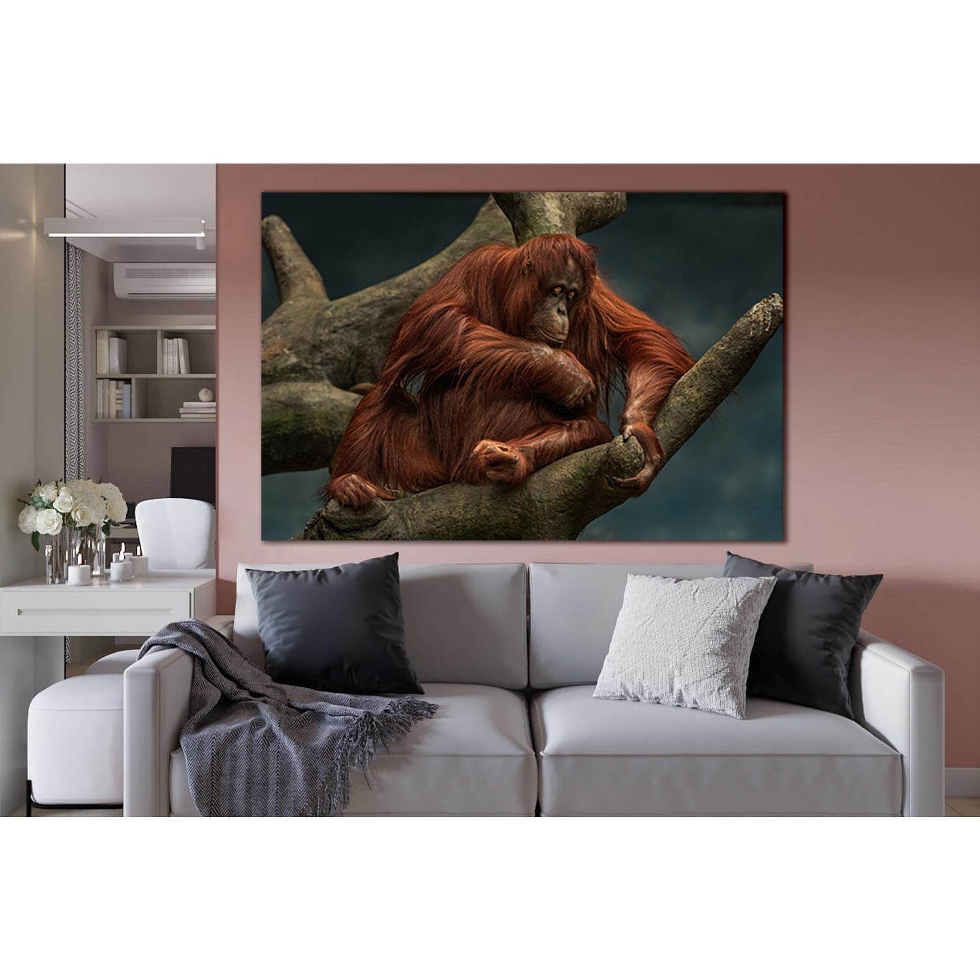 Orangutan On The Tree №SL1515 Ready to Hang Canvas PrintCanvas art arrives ready to hang, with hanging accessories included and no additional framing required. Every canvas print is hand-crafted, made on-demand at our workshop and expertly stretched aroun
