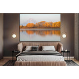 Beautiful Lake In Autumn №SL1472 Ready to Hang Canvas Print