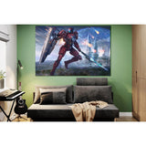 Robot With Sword And Shield №SL1289 Ready to Hang Canvas Print