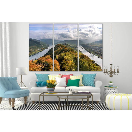 Germany Autumn River Moselle №SL634 Ready to Hang Canvas PrintCanvas art arrives ready to hang, with hanging accessories included and no additional framing required. Every canvas print is hand-crafted, made on-demand at our workshop and expertly stretched