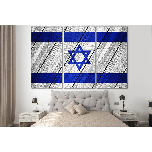 Flag Of Israel On Wood №SL1200 Ready to Hang Canvas PrintCanvas art arrives ready to hang, with hanging accessories included and no additional framing required. Every canvas print is hand-crafted, made on-demand at our workshop and expertly stretched arou