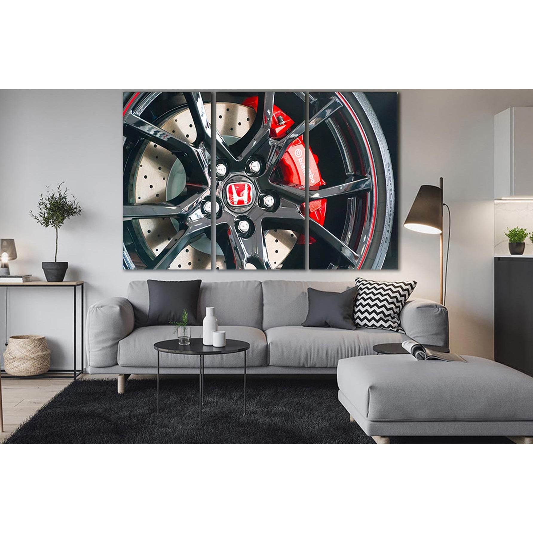 Brake Kit From Honda №SL741 Ready to Hang Canvas PrintCanvas art arrives ready to hang, with hanging accessories included and no additional framing required. Every canvas print is hand-crafted, made on-demand at our workshop and expertly stretched around