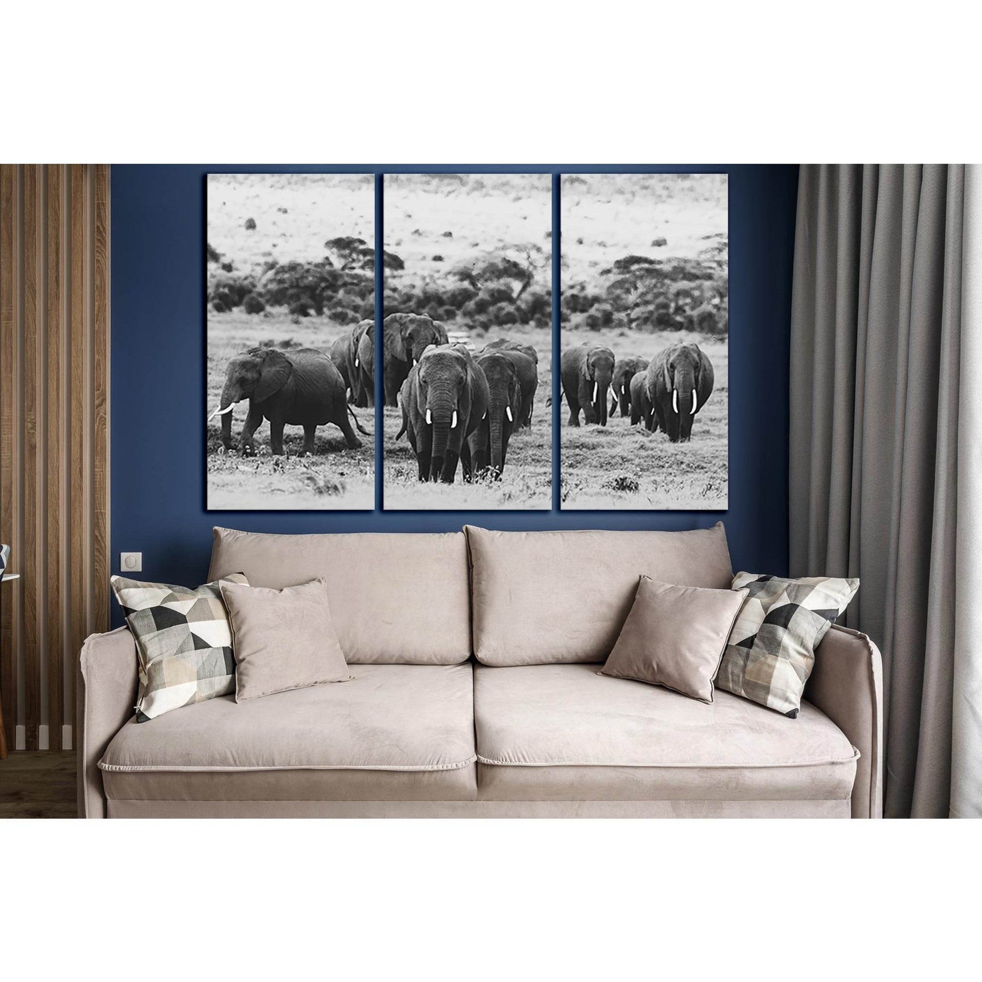 Elephant Herd In Africa №SL1531 Ready to Hang Canvas PrintCanvas art arrives ready to hang, with hanging accessories included and no additional framing required. Every canvas print is hand-crafted, made on-demand at our workshop and expertly stretched aro