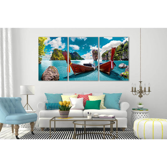 Thailand Sea And Island №SL70 Ready to Hang Canvas PrintCanvas art arrives ready to hang, with hanging accessories included and no additional framing required. Every canvas print is hand-crafted, made on-demand at our workshop and expertly stretched aroun