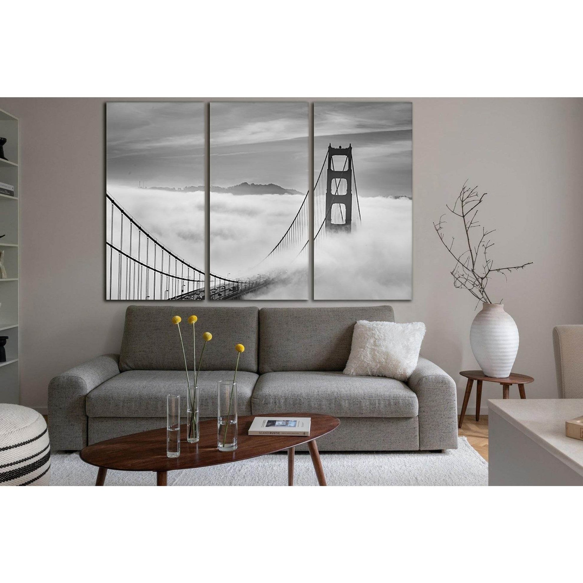 Fog Covering The Golden Gate Bridge №SL1141 Ready to Hang Canvas PrintCanvas art arrives ready to hang, with hanging accessories included and no additional framing required. Every canvas print is hand-crafted, made on-demand at our workshop and expertly s