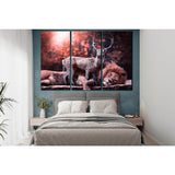 Deer With Lion №SL1507 Ready to Hang Canvas Print