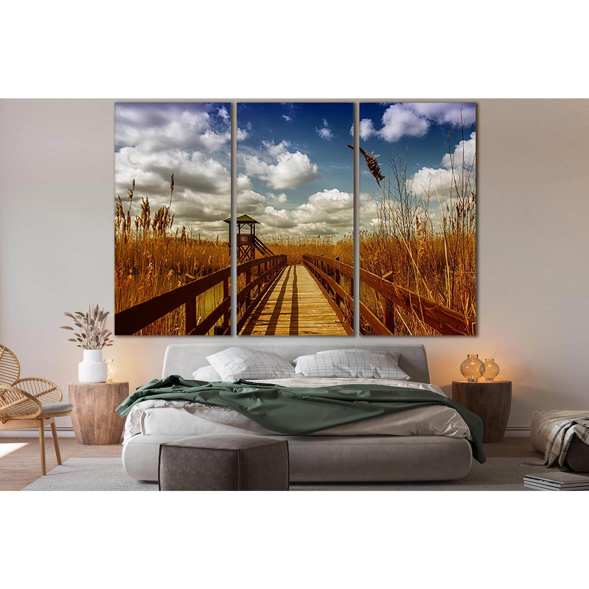 Wooden Bridge Across The River №SL1130 Ready to Hang Canvas PrintCanvas art arrives ready to hang, with hanging accessories included and no additional framing required. Every canvas print is hand-crafted, made on-demand at our workshop and expertly stretc