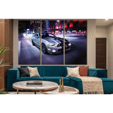 Gray Sports Car At Night №SL1443 Ready to Hang Canvas Print