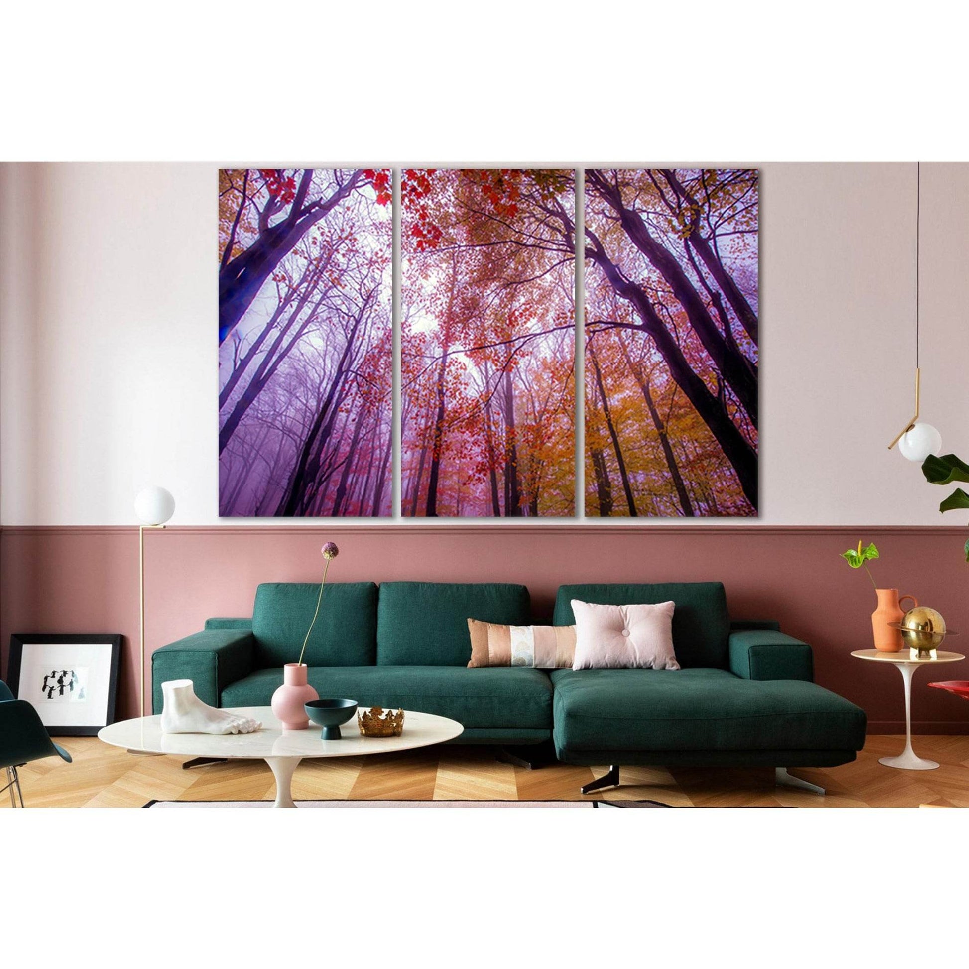 Tall Autumn Trees №SL803 Ready to Hang Canvas PrintCanvas art arrives ready to hang, with hanging accessories included and no additional framing required. Every canvas print is hand-crafted, made on-demand at our workshop and expertly stretched around 100