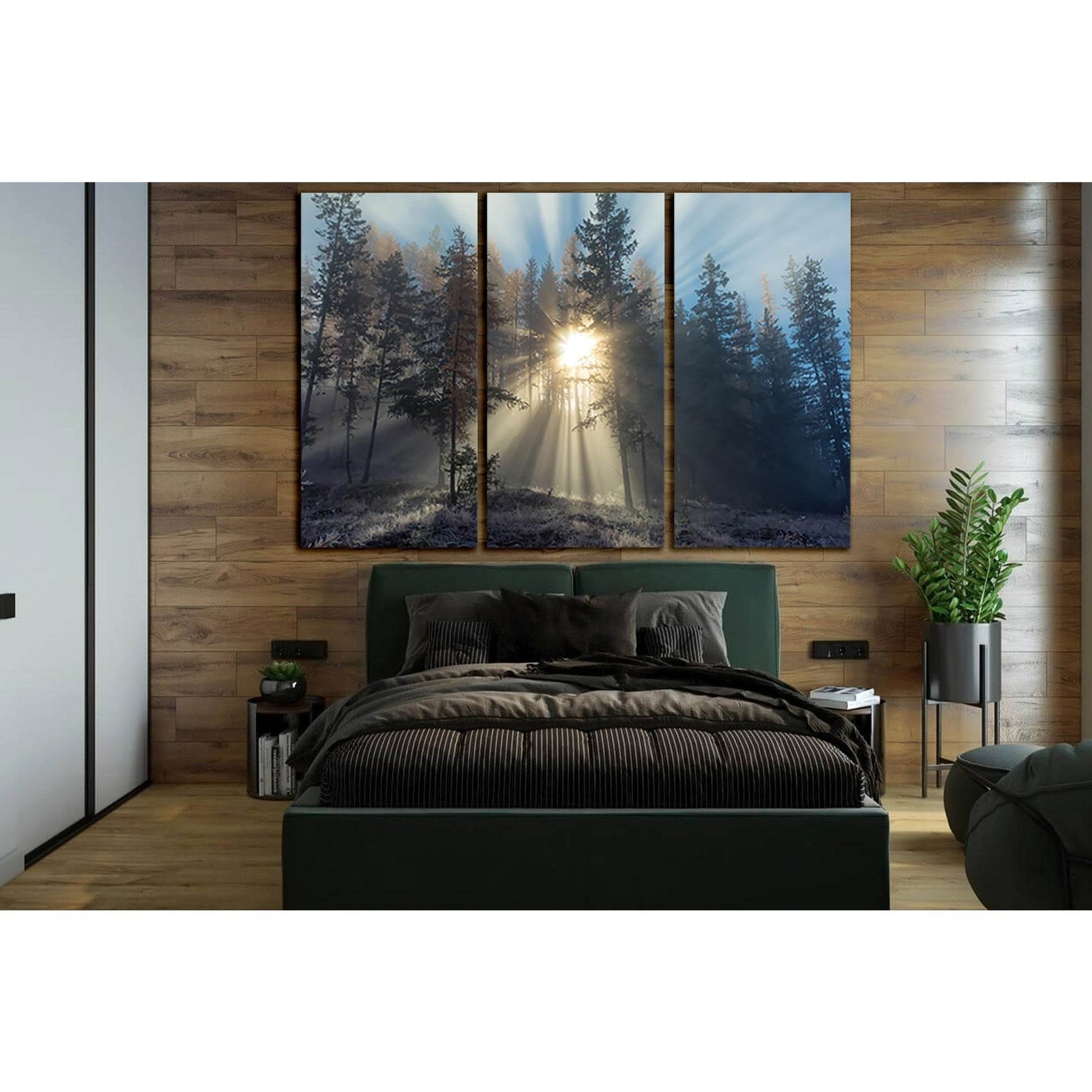 Sunlight Path In Snowy Trees №SL1574 Ready to Hang Canvas PrintCanvas art arrives ready to hang, with hanging accessories included and no additional framing required. Every canvas print is hand-crafted, made on-demand at our workshop and expertly stretche