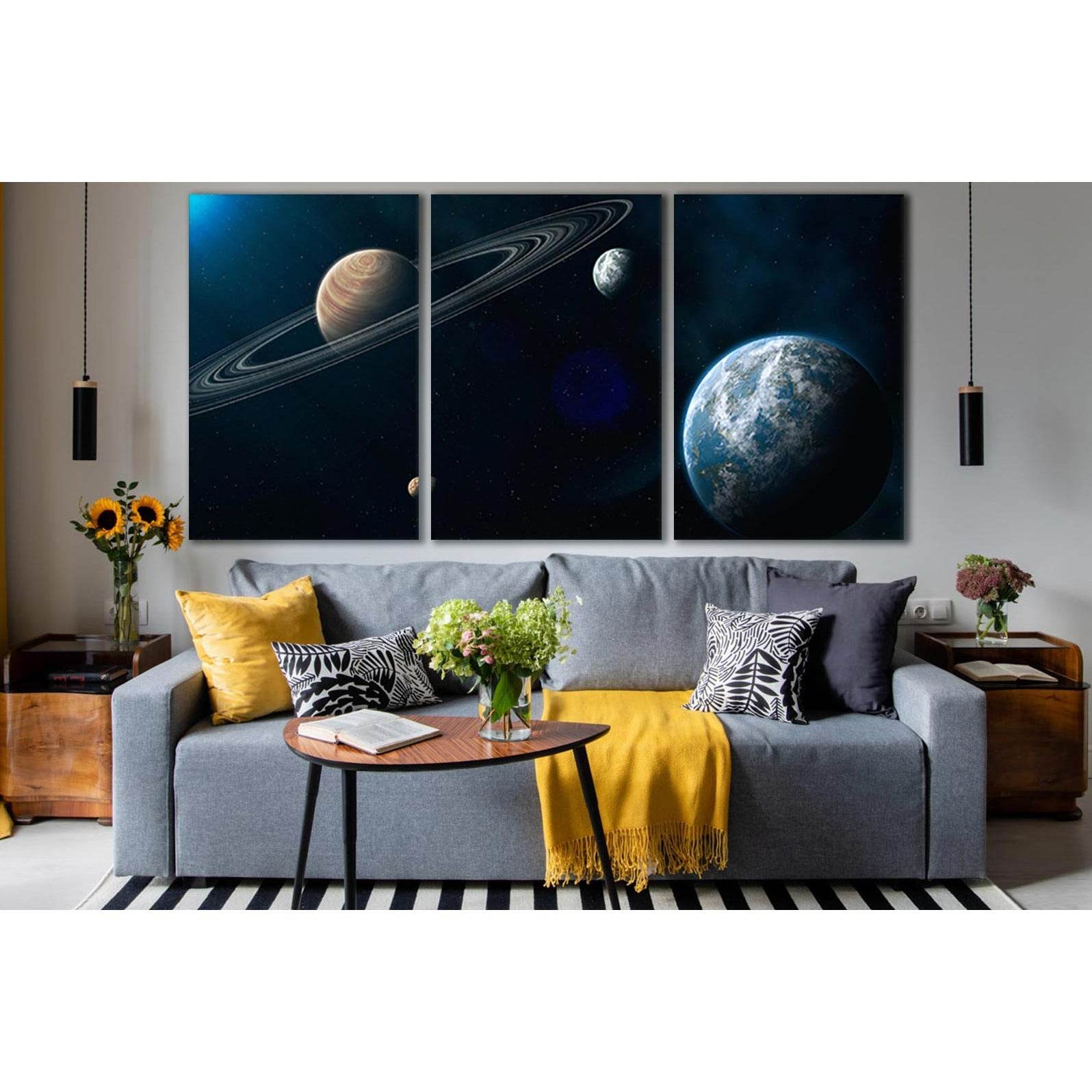 Unknown Planets In Distant Space №SL986 Ready to Hang Canvas PrintCanvas art arrives ready to hang, with hanging accessories included and no additional framing required. Every canvas print is hand-crafted, made on-demand at our workshop and expertly stret