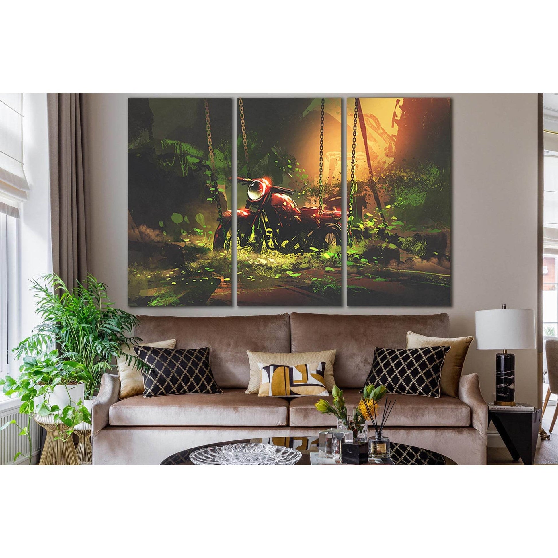 Abandoned Rusty Motorbike №SL1257 Ready to Hang Canvas PrintCanvas art arrives ready to hang, with hanging accessories included and no additional framing required. Every canvas print is hand-crafted, made on-demand at our workshop and expertly stretched a