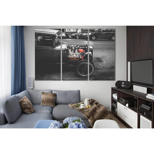 Retro Car Black End White №SL864 Ready to Hang Canvas PrintCanvas art arrives ready to hang, with hanging accessories included and no additional framing required. Every canvas print is hand-crafted, made on-demand at our workshop and expertly stretched ar