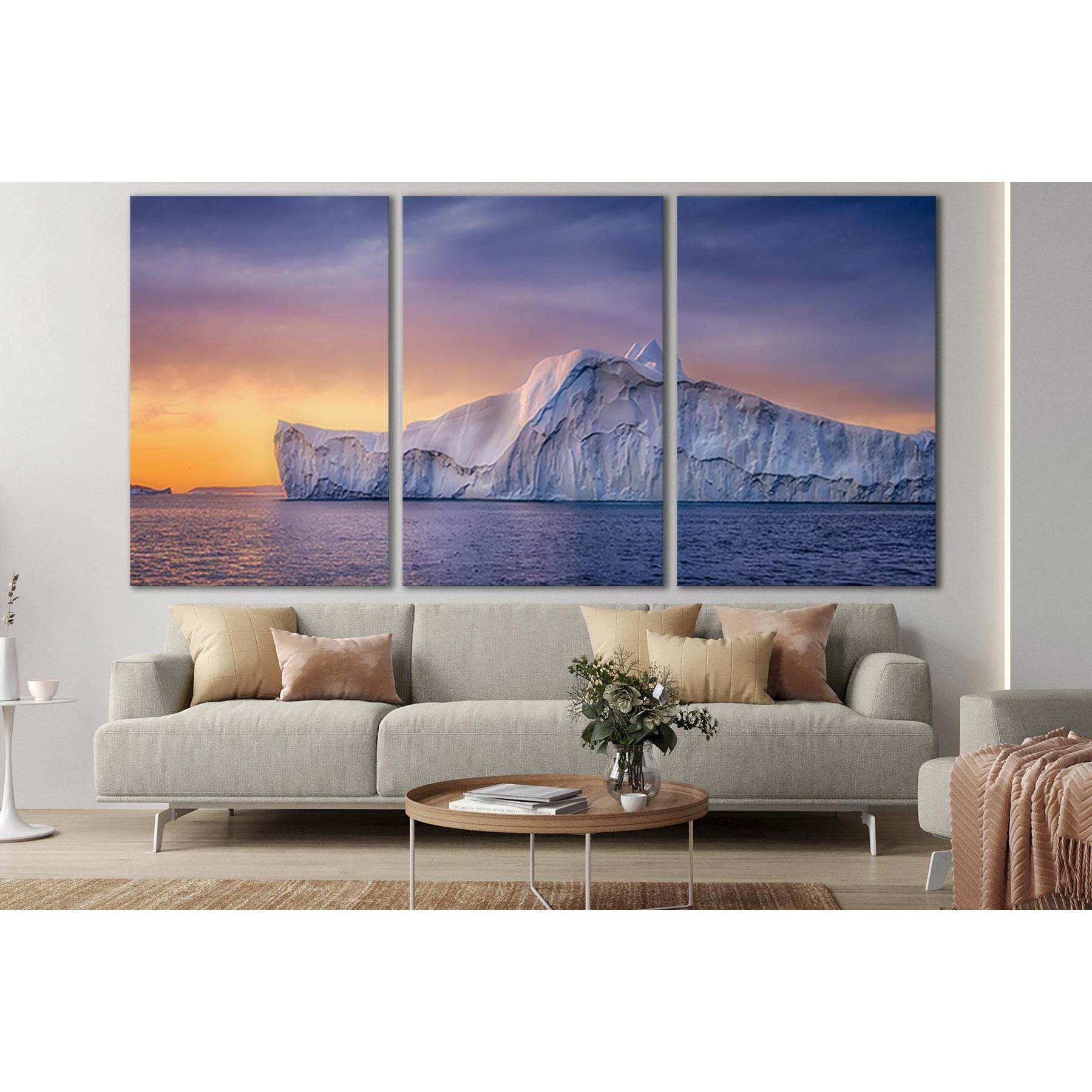 Reenland Ilulissat Glaciers №SL1312 Ready to Hang Canvas PrintCanvas art arrives ready to hang, with hanging accessories included and no additional framing required. Every canvas print is hand-crafted, made on-demand at our workshop and expertly stretched