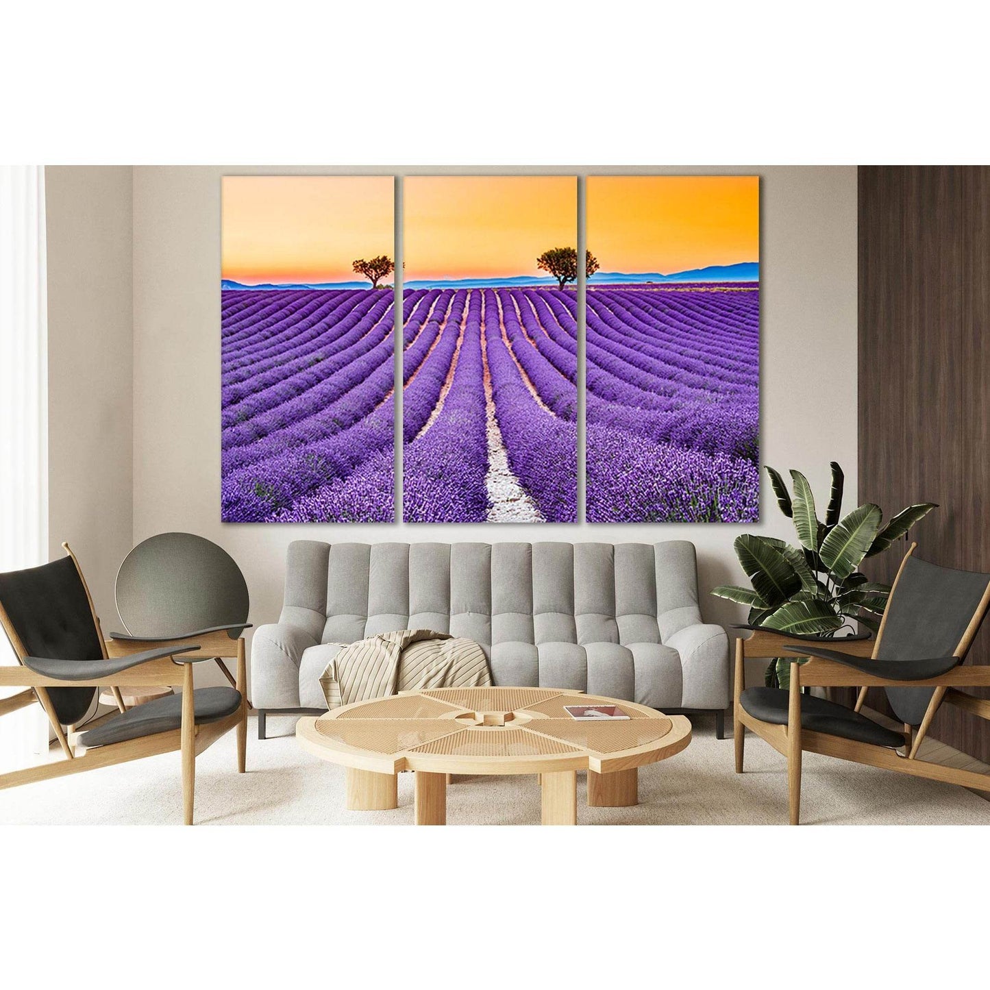 Lavender Field Summer Sunset №SL714 Ready to Hang Canvas PrintCanvas art arrives ready to hang, with hanging accessories included and no additional framing required. Every canvas print is hand-crafted, made on-demand at our workshop and expertly stretched