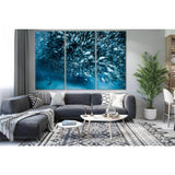 Flock Of Fish And Diver №SL1522 Ready to Hang Canvas Print
