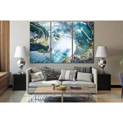 Niagara Falls Aerial View №SL478 Ready to Hang Canvas PrintCanvas art arrives ready to hang, with hanging accessories included and no additional framing required. Every canvas print is hand-crafted, made on-demand at our workshop and expertly stretched ar