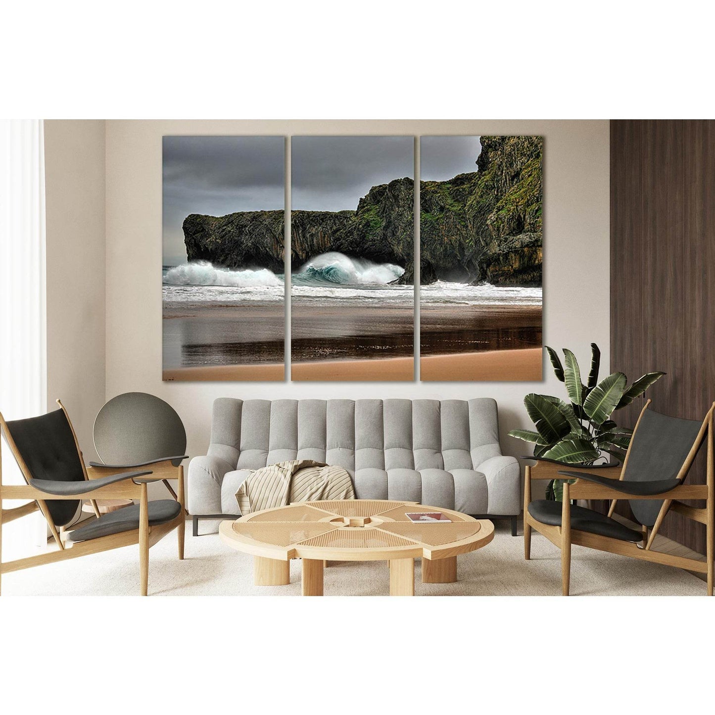 Waves Hitting The Rocks On The Shoreline №SL198 Ready to Hang Canvas PrintCanvas art arrives ready to hang, with hanging accessories included and no additional framing required. Every canvas print is hand-crafted, made on-demand at our workshop and expert