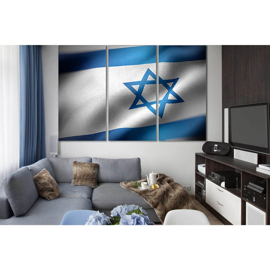 Waving Flag Of Israel №SL1180 Ready to Hang Canvas PrintCanvas art arrives ready to hang, with hanging accessories included and no additional framing required. Every canvas print is hand-crafted, made on-demand at our workshop and expertly stretched aroun