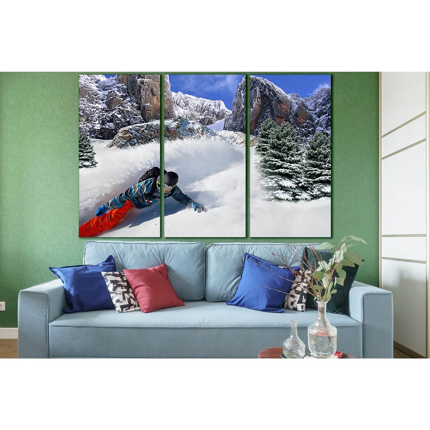 Snowboarder In Motion №SL942 Ready to Hang Canvas PrintCanvas art arrives ready to hang, with hanging accessories included and no additional framing required. Every canvas print is hand-crafted, made on-demand at our workshop and expertly stretched around
