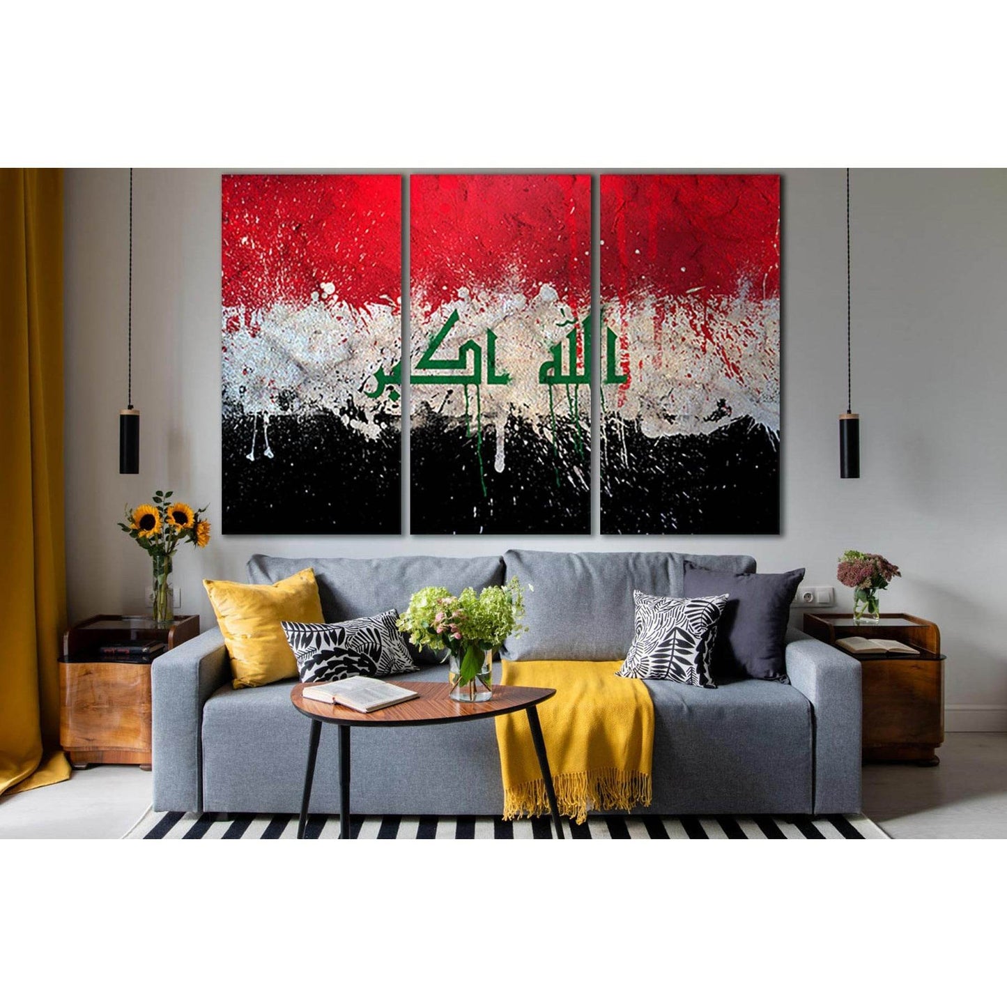 Flag Of Iraq №SL1209 Ready to Hang Canvas PrintCanvas art arrives ready to hang, with hanging accessories included and no additional framing required. Every canvas print is hand-crafted, made on-demand at our workshop and expertly stretched around 100% No