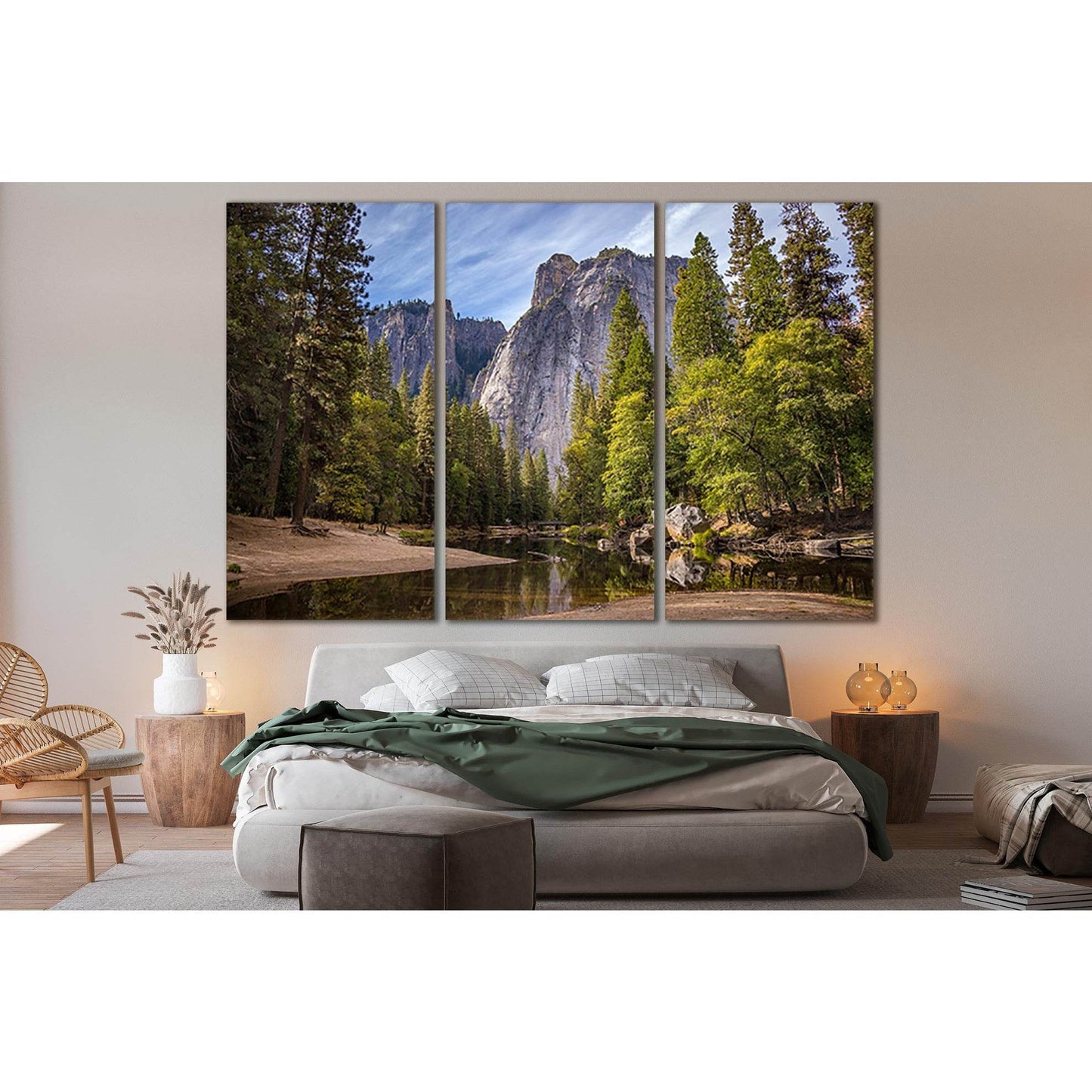 Beautiful Mountains Trees River Forest №SL501 Ready to Hang Canvas PrintCanvas art arrives ready to hang, with hanging accessories included and no additional framing required. Every canvas print is hand-crafted, made on-demand at our workshop and expertly