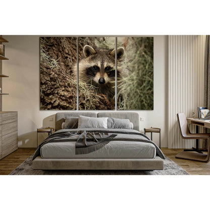 Beautiful Cute Raccoon №SL1532 Ready to Hang Canvas PrintCanvas art arrives ready to hang, with hanging accessories included and no additional framing required. Every canvas print is hand-crafted, made on-demand at our workshop and expertly stretched arou