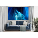 Howl Of The White Wolf №SL1521 Ready to Hang Canvas Print