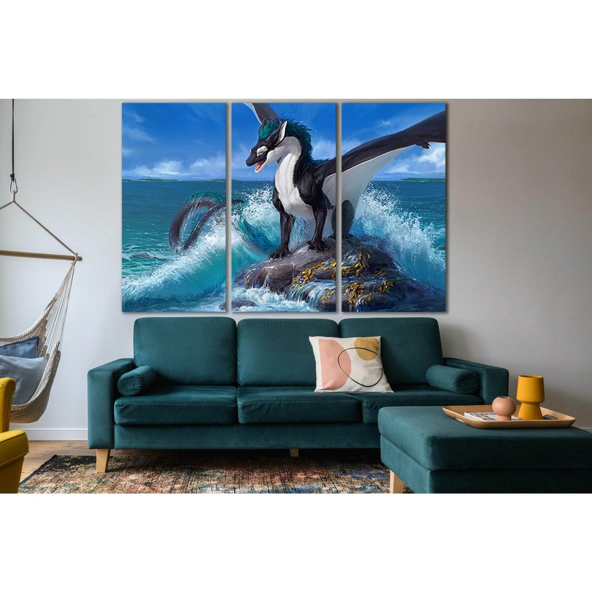 Dragon Sea Rock №SL1264 Ready to Hang Canvas PrintCanvas art arrives ready to hang, with hanging accessories included and no additional framing required. Every canvas print is hand-crafted, made on-demand at our workshop and expertly stretched around 100%