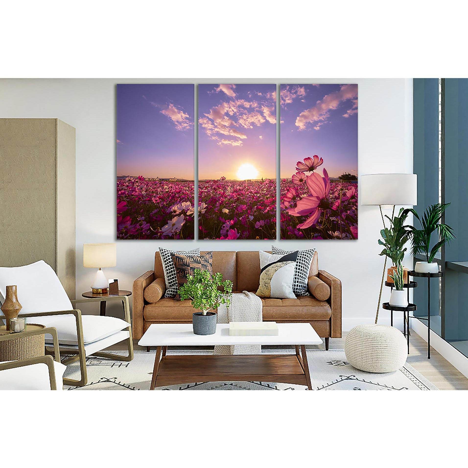 Flower Field At Sunrise №SL295 Ready to Hang Canvas PrintCanvas art arrives ready to hang, with hanging accessories included and no additional framing required. Every canvas print is hand-crafted, made on-demand at our workshop and expertly stretched arou