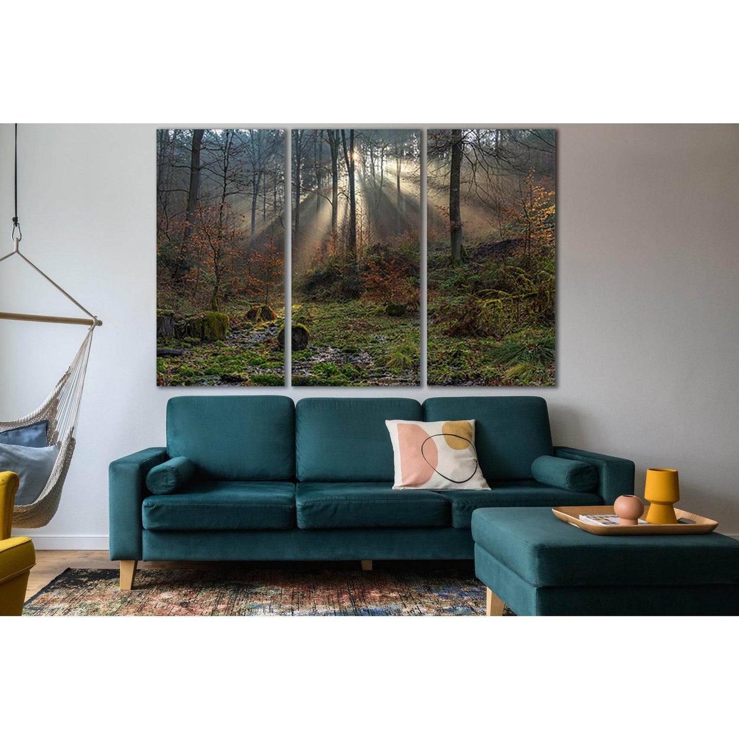 Trees Moss Rays Of Light №SL1072 Ready to Hang Canvas PrintCanvas art arrives ready to hang, with hanging accessories included and no additional framing required. Every canvas print is hand-crafted, made on-demand at our workshop and expertly stretched ar