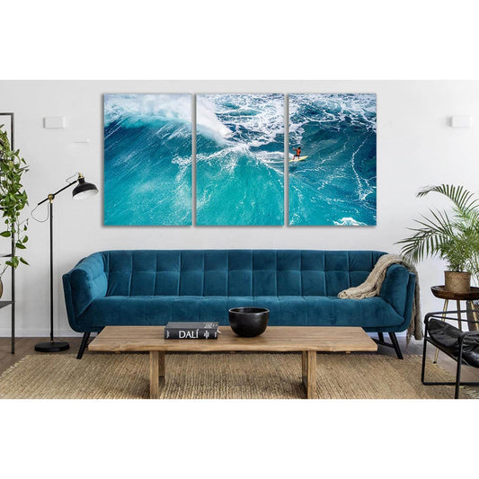 Surfer Riding A Fantastic Wave №SL47 Ready to Hang Canvas PrintCanvas art arrives ready to hang, with hanging accessories included and no additional framing required. Every canvas print is hand-crafted, made on-demand at our workshop and expertly stretche