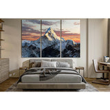 Mount At Sunset №SL1595 Ready to Hang Canvas Print