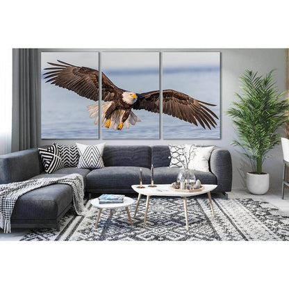 Bald Eagle Flying Over River №SL1549 Ready to Hang Canvas PrintCanvas art arrives ready to hang, with hanging accessories included and no additional framing required. Every canvas print is hand-crafted, made on-demand at our workshop and expertly stretche
