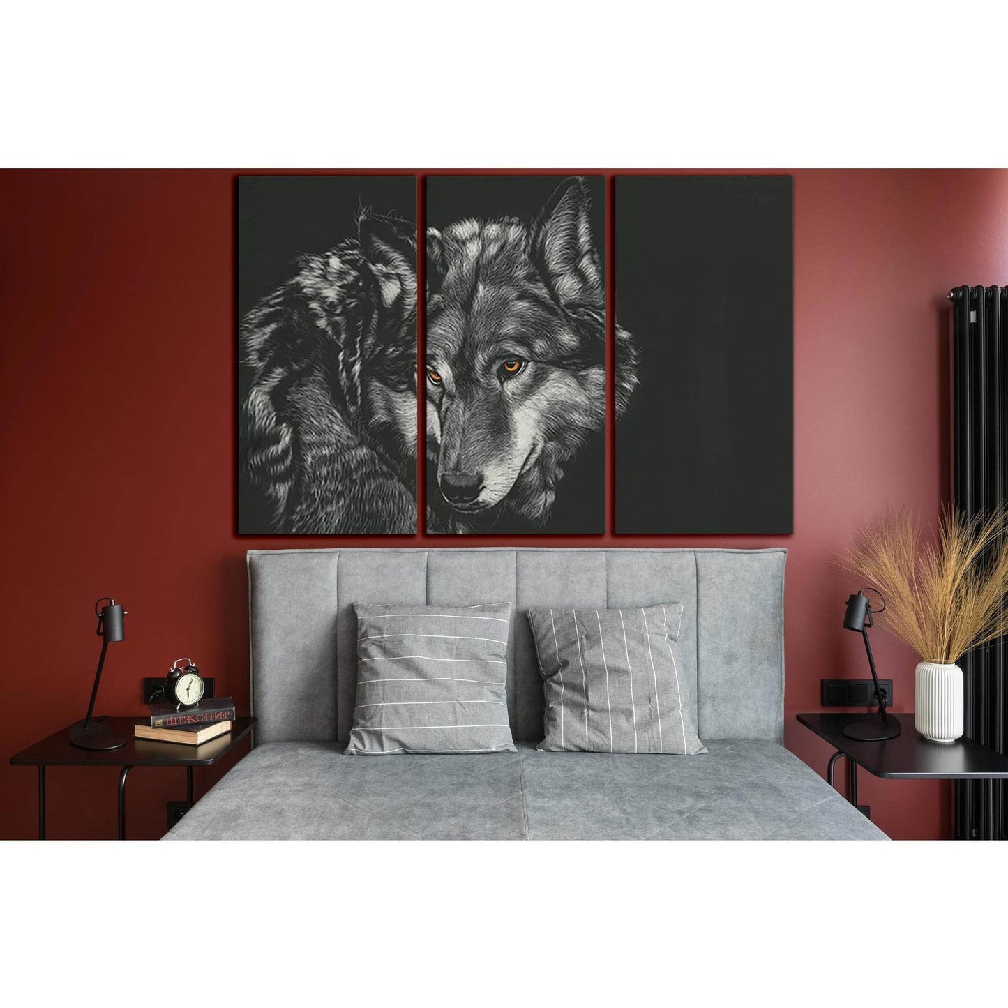 Wolf Painting №SL1557 Ready to Hang Canvas PrintCanvas art arrives ready to hang, with hanging accessories included and no additional framing required. Every canvas print is hand-crafted, made on-demand at our workshop and expertly stretched around 100% N