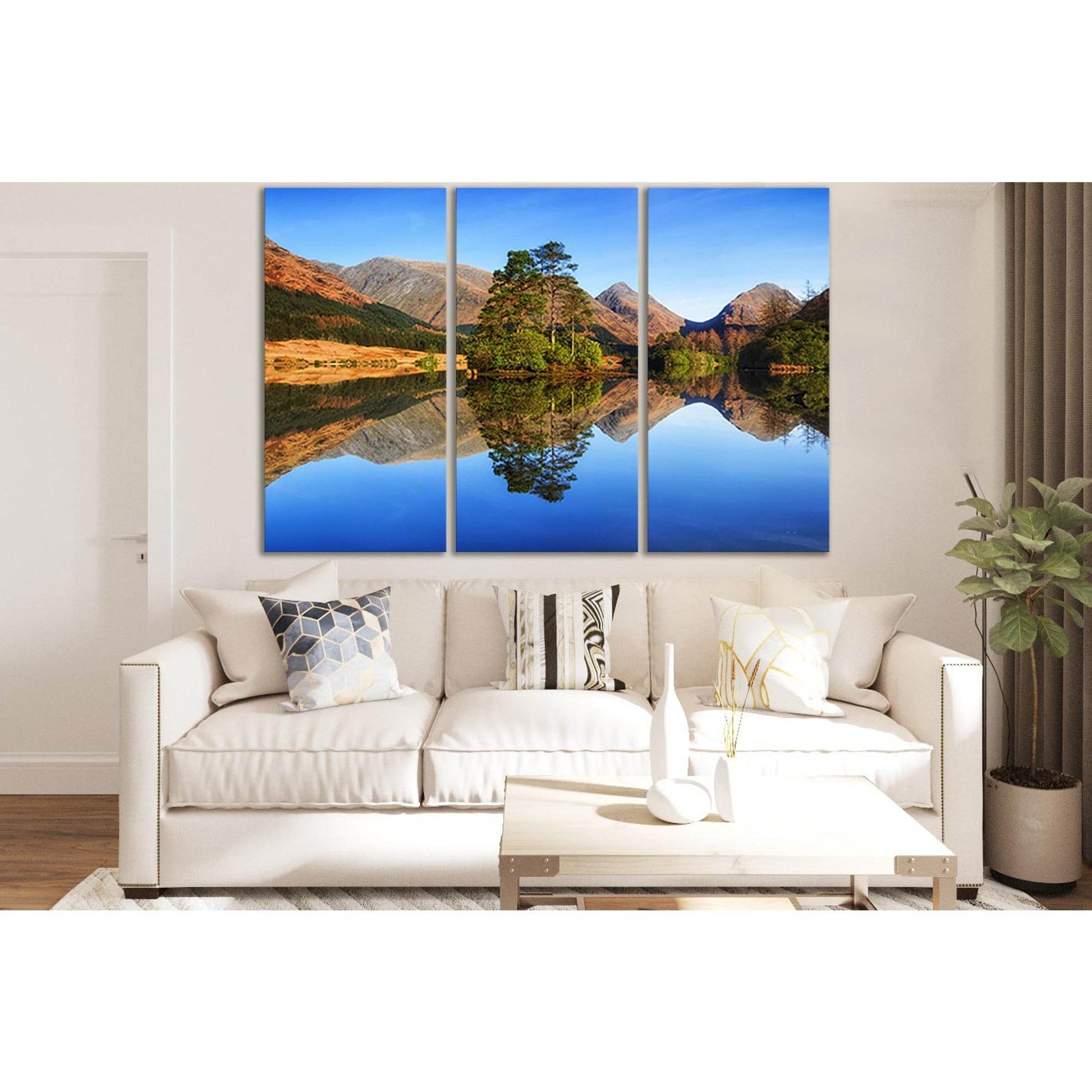 Autumn Mountain Lake Reflection №SL1476 Ready to Hang Canvas PrintCanvas art arrives ready to hang, with hanging accessories included and no additional framing required. Every canvas print is hand-crafted, made on-demand at our workshop and expertly stret