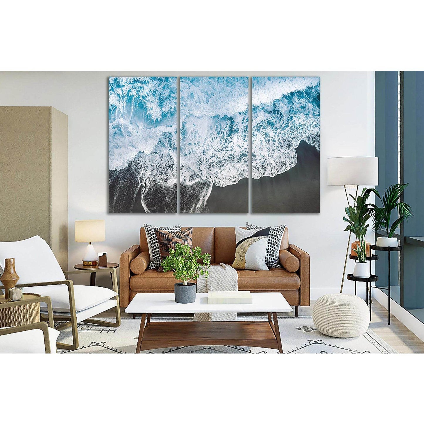 Beach Blue Ocean Waves №SL186 Ready to Hang Canvas PrintCanvas art arrives ready to hang, with hanging accessories included and no additional framing required. Every canvas print is hand-crafted, made on-demand at our workshop and expertly stretched aroun