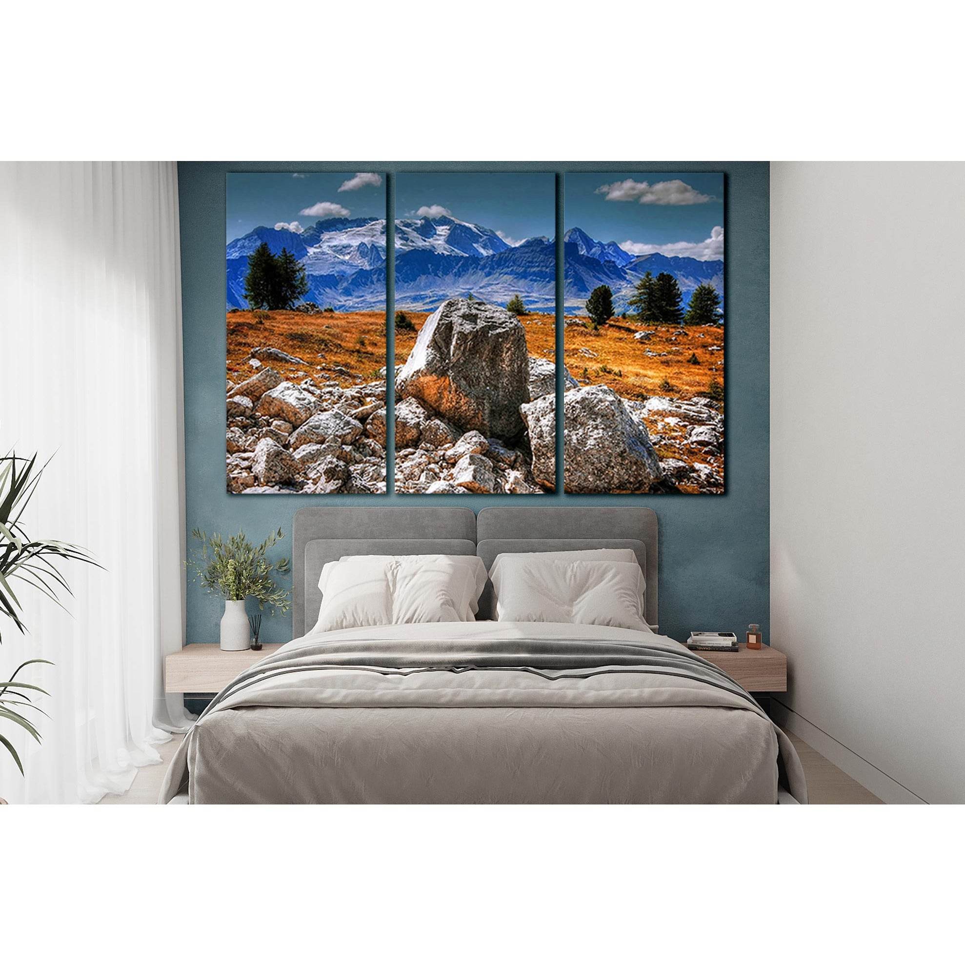Mountain Landscape Italy №SL1564 Ready to Hang Canvas Print