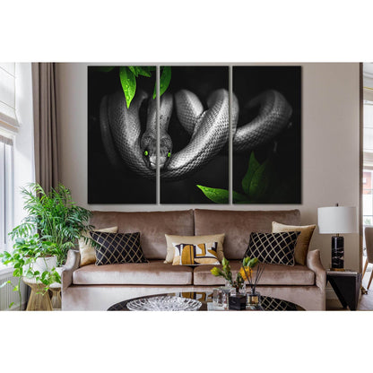 Snake With Green Eyes №SL1504 Ready to Hang Canvas PrintCanvas art arrives ready to hang, with hanging accessories included and no additional framing required. Every canvas print is hand-crafted, made on-demand at our workshop and expertly stretched aroun
