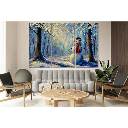 Oil Painting Happy Snowman №SL611 Ready to Hang Canvas PrintCanvas art arrives ready to hang, with hanging accessories included and no additional framing required. Every canvas print is hand-crafted, made on-demand at our workshop and expertly stretched a