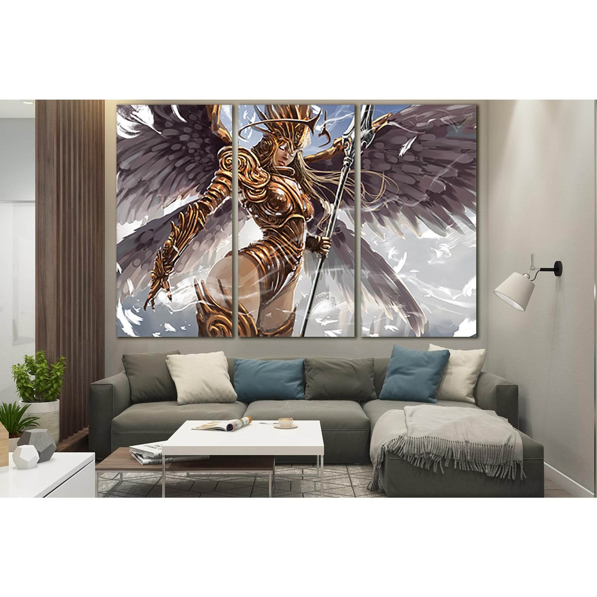 Beautiful Angel Woman Warrior №SL1237 Ready to Hang Canvas Print